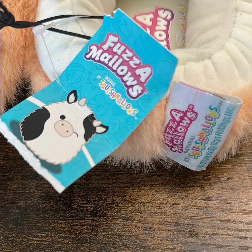 Fuzz A Mallows by Squishmallows Fuzzy Fox Slippers - Picture 2 of 8